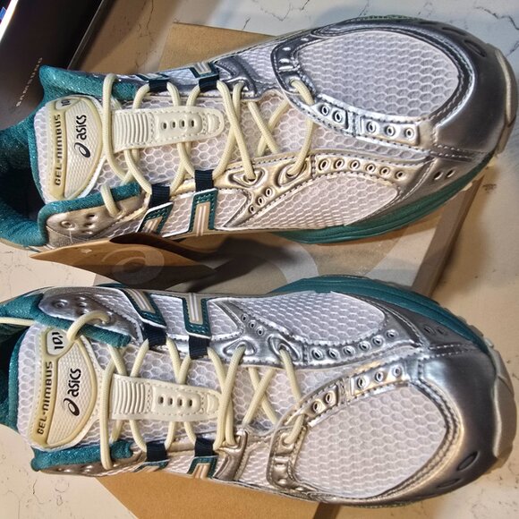 Asics Sportstyle Gel-Nimbus 10.1 Rainy Lake Running Men Shoes 1203A543-102 SZ 10 - Picture 3 of 15